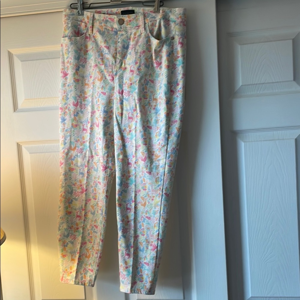 Talbots Pastel Floral Jegging Crop